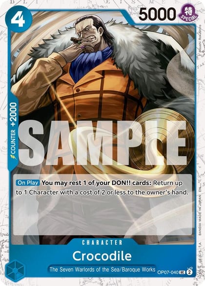 Crocodile - OP07-040 (Pirate Foil), Premium Booster -The Best- Vol. 2 OP07-040