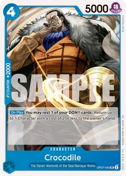 Crocodile - OP07-040 (Reprint), Premium Booster -The Best- Vol. 2 OP07-040