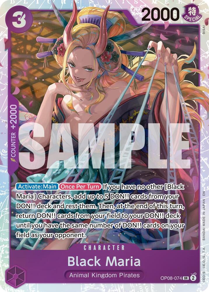 Black Maria (Reprint), Premium Booster -The Best- Vol. 2 OP08-074