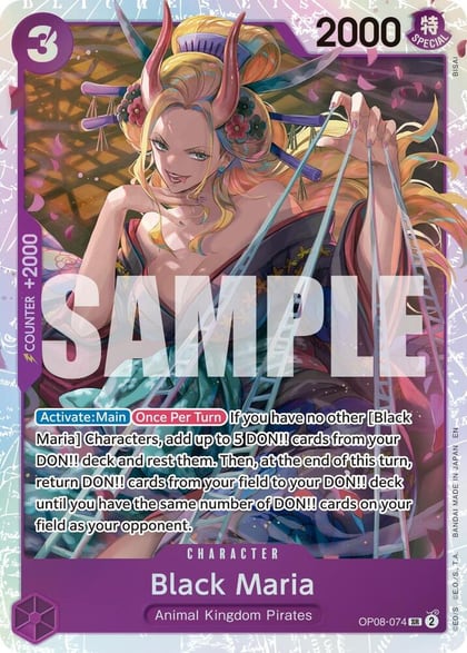 Black Maria (Reprint), Premium Booster -The Best- Vol. 2 OP08-074