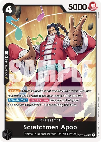 Scratchmen Apoo - OP08-087 (Reprint), Premium Booster -The Best- Vol. 2 OP08-087