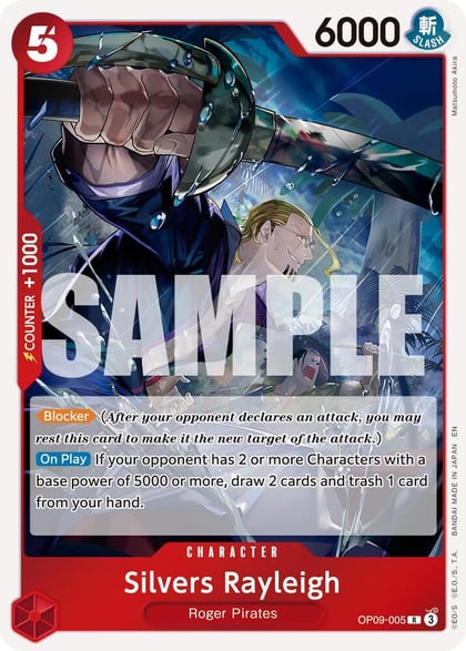 Silvers Rayleigh - OP09-005 (Reprint), Premium Booster -The Best- Vol. 2 OP09-005