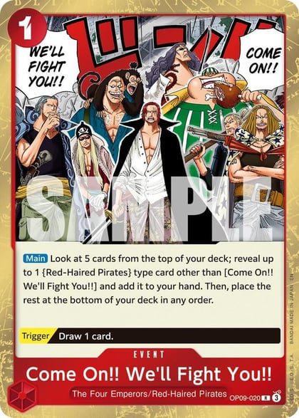 Come On!! We'll Fight You!! (Reprint), Premium Booster -The Best- Vol. 2 OP09-020