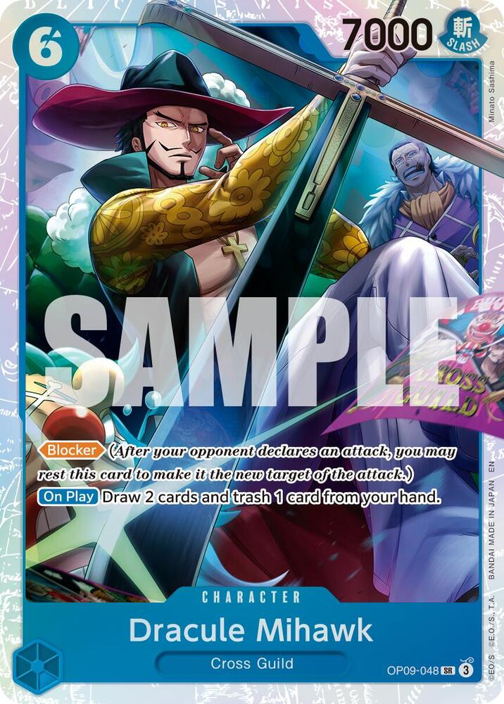 Dracule Mihawk - OP09-048 (Reprint), Premium Booster -The Best- Vol. 2 OP09-048