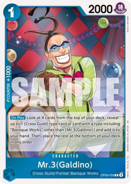 Mr.3(Galdino) - OP09-056 (Reprint), Premium Booster -The Best- Vol. 2 OP09-056
