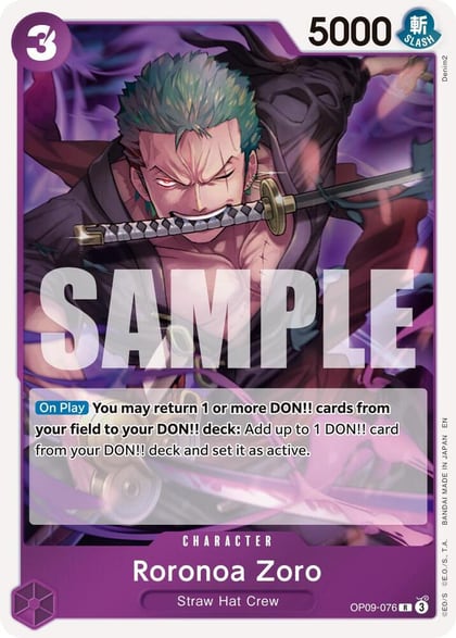 Roronoa Zoro - OP09-076, Premium Booster -The Best- Vol. 2 OP09-076