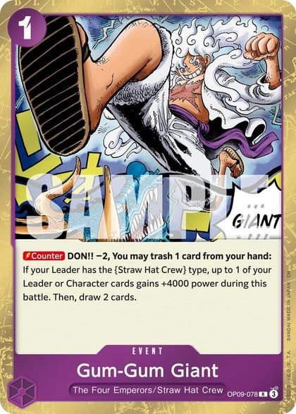 Gum-Gum Giant (Reprint), Premium Booster -The Best- Vol. 2 OP09-078