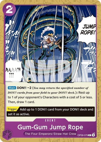 Gum-Gum Jump Rope (Reprint), Premium Booster -The Best- Vol. 2 OP09-079
