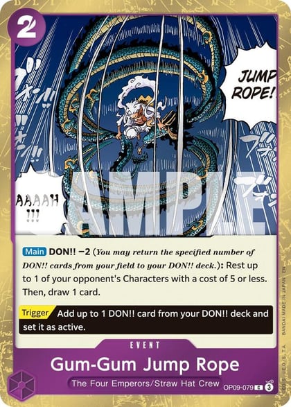 Gum-Gum Jump Rope (Pirate Foil), Premium Booster -The Best- Vol. 2 OP09-079