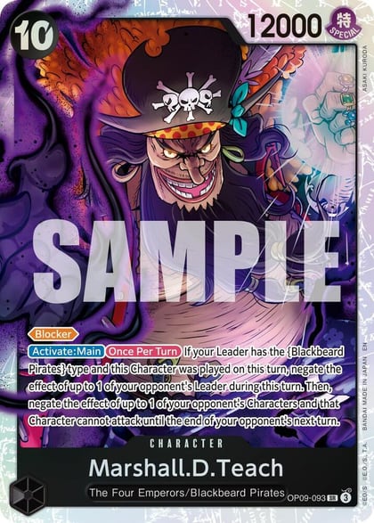Marshall.D.Teach - OP09-093 (Reprint), Premium Booster -The Best- Vol. 2 OP09-093