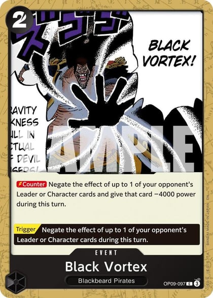 Black Vortex (Reprint), Premium Booster -The Best- Vol. 2 OP09-097
