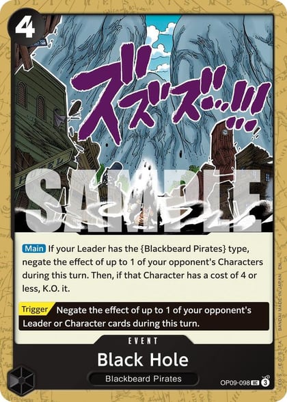 Black Hole (Reprint), Premium Booster -The Best- Vol. 2 OP09-098
