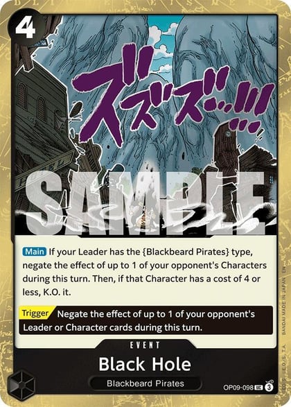 Black Hole (Pirate Foil), Premium Booster -The Best- Vol. 2 OP09-098