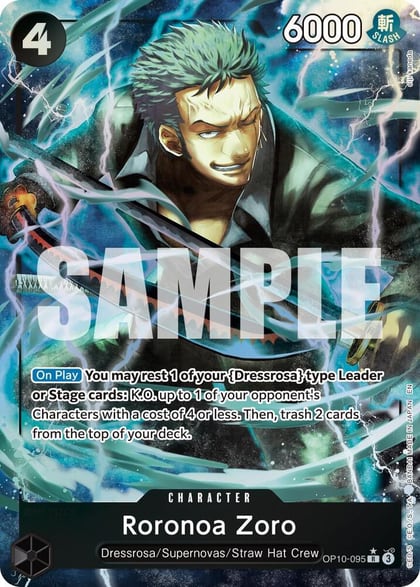 Roronoa Zoro - OP10-095 (Alternate Art), Premium Booster -The Best- Vol. 2 OP10-095