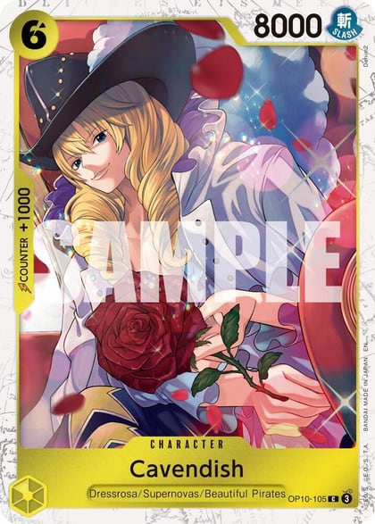 Cavendish - OP10-105 (Pirate Foil), Premium Booster -The Best- Vol. 2 OP10-105