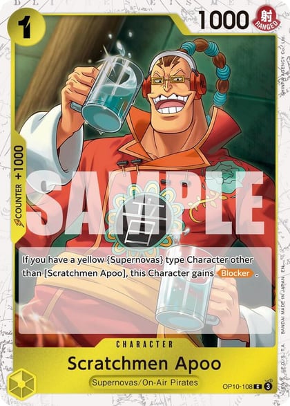 Scratchmen Apoo - OP10-108 (Pirate Foil), Premium Booster -The Best- Vol. 2 OP10-108