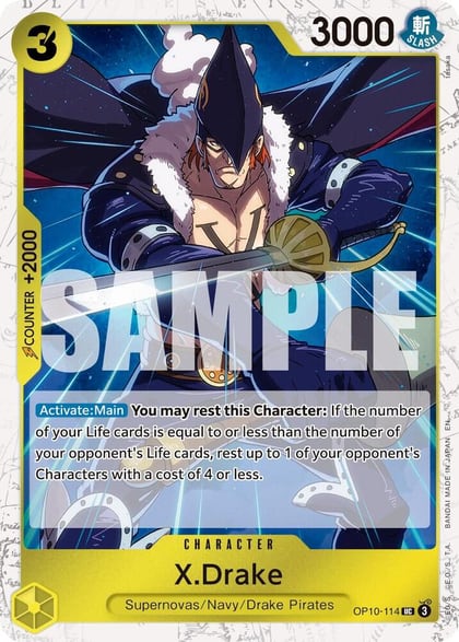 X.Drake (Pirate Foil), Premium Booster -The Best- Vol. 2 OP10-114
