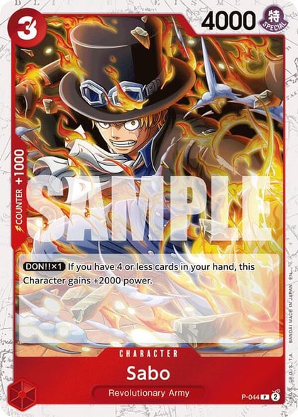 Sabo - P-044 (Pirate Foil), Premium Booster -The Best- Vol. 2 P-044