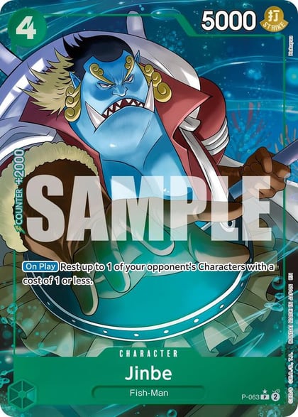 Jinbe - P-063 (Alternate Art), Premium Booster -The Best- Vol. 2 P-063