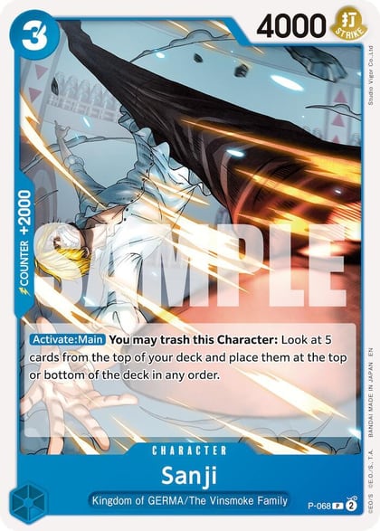 Sanji - P-068 (Reprint), Premium Booster -The Best- Vol. 2 P-068