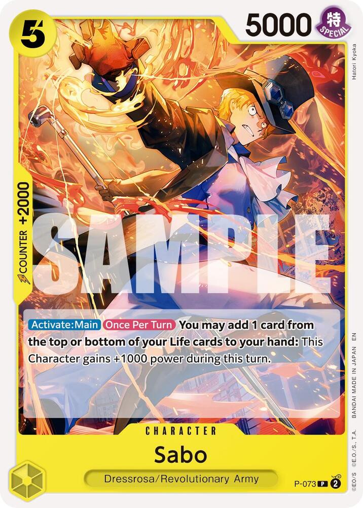 Sabo - P-073 (Reprint), Premium Booster -The Best- Vol. 2 P-073