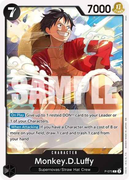 Monkey.D.Luffy - P-075 (Reprint), Premium Booster -The Best- Vol. 2 P-075