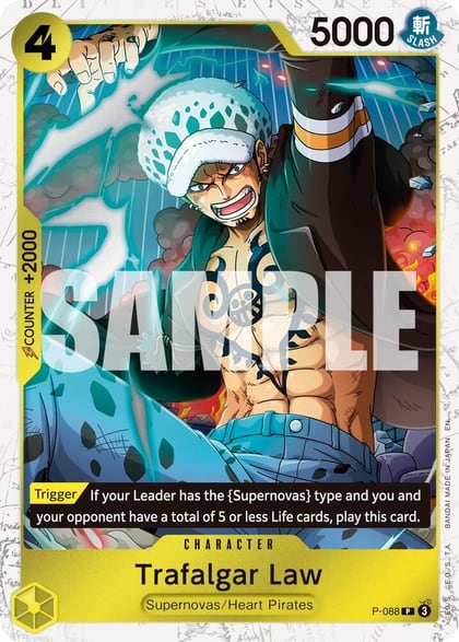 Trafalgar Law - P-088 (Pirate Foil), Premium Booster -The Best- Vol. 2 P-088