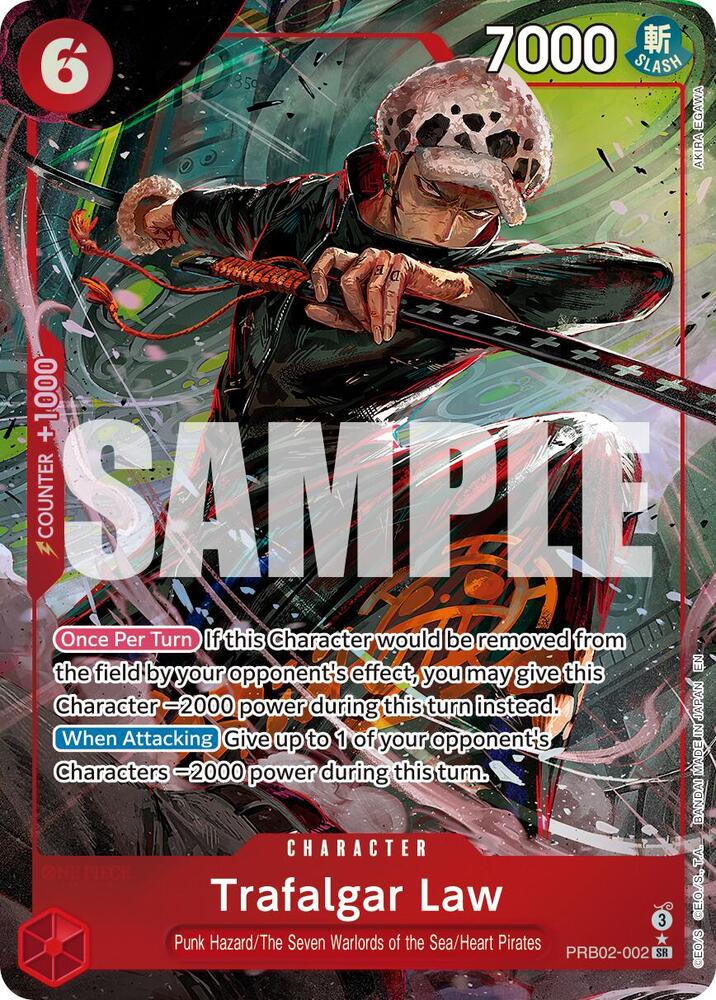 Trafalgar Law - PRB02-002 (Alternate Art), Premium Booster -The Best- Vol. 2 PRB02-002