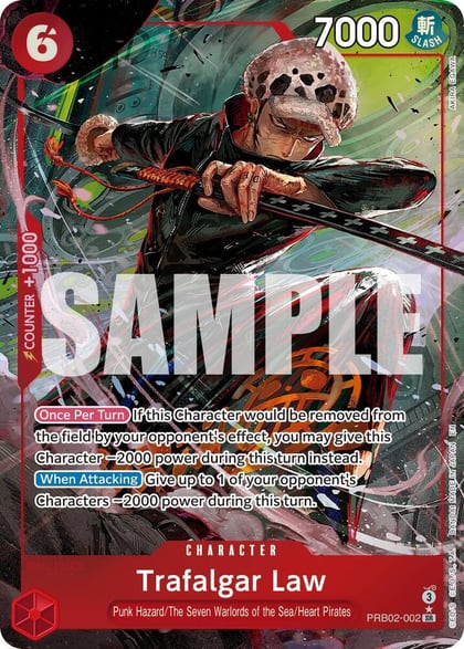 Trafalgar Law - PRB02-002 (Alternate Art), Premium Booster -The Best- Vol. 2 PRB02-002