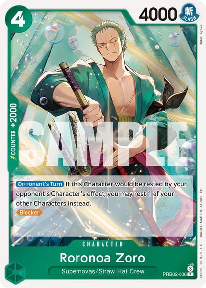 Roronoa Zoro - PRB02-006, Premium Booster -The Best- Vol. 2 PRB02-006