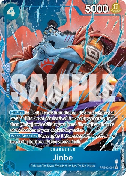 Jinbe - PRB02-007(Alternate Art), Premium Booster -The Best- Vol. 2 PRB02-007