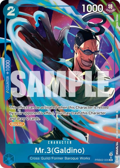 Mr.3(Galdino) - PRB02-009 (Alternate Art), Premium Booster -The Best- Vol. 2 PRB02-009