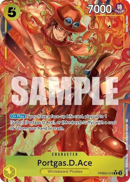 Portgas.D.Ace - PRB02-018 (Alternate Art), Premium Booster -The Best- Vol. 2 PRB02-018
