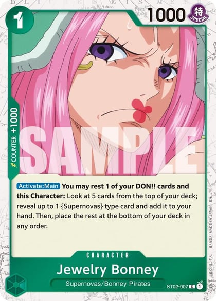 Jewelry Bonney - ST02-007 (Pirate Foil), Premium Booster -The Best- Vol. 2 ST02-007