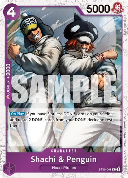 Shachi & Penguin (Pirate Foil), Premium Booster -The Best- Vol. 2 ST10-008