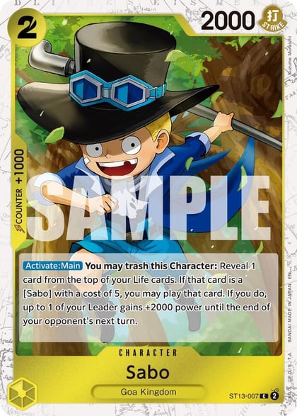 Sabo - ST13-007 (Pirate Foil), Premium Booster -The Best- Vol. 2 ST13-007