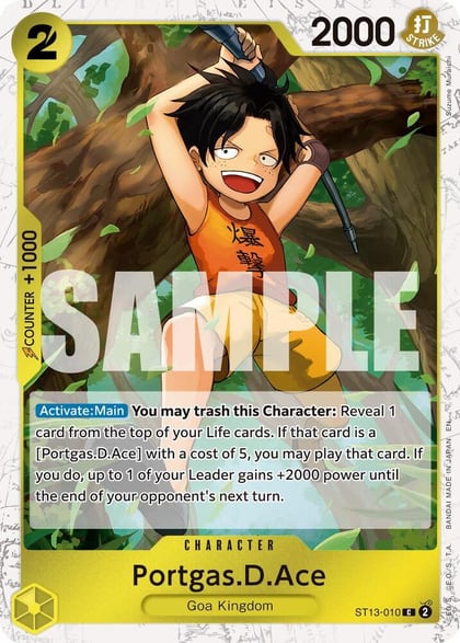 Portgas.D.Ace - ST13-010 (Pirate Foil), Premium Booster -The Best- Vol. 2 ST13-010