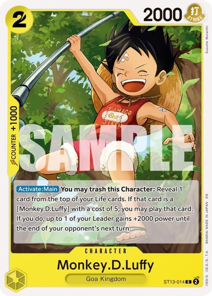 Monkey.D.Luffy - ST13-014 (Reprint), Premium Booster -The Best- Vol. 2 ST13-014
