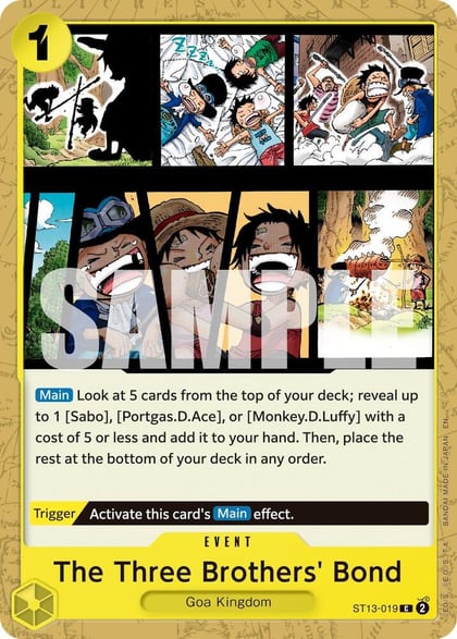 The Three Brothers' Bond (Reprint), Premium Booster -The Best- Vol. 2 ST13-019