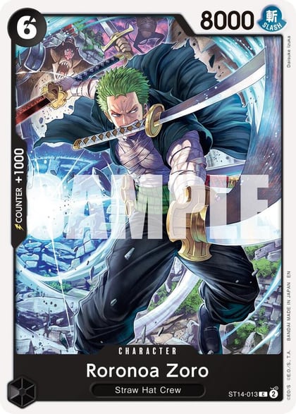 Roronoa Zoro - ST14-013 (Reprint), Premium Booster -The Best- Vol. 2 ST14-013
