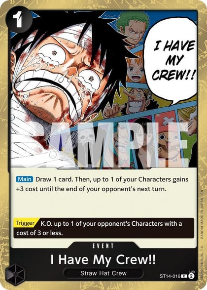 I Have My Crew!! (Pirate Foil), Premium Booster -The Best- Vol. 2 ST14-016