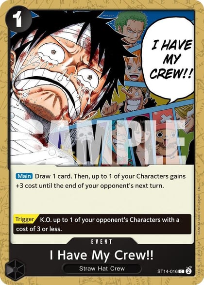 I Have My Crew!! (Reprint), Premium Booster -The Best- Vol. 2 ST14-016