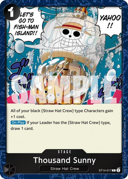 Thousand Sunny (Pirate Foil), Premium Booster -The Best- Vol. 2 ST14-017