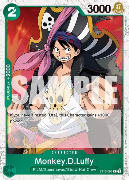 Monkey.D.Luffy - ST16-005 (Pirate Foil), Premium Booster -The Best- Vol. 2 ST16-005