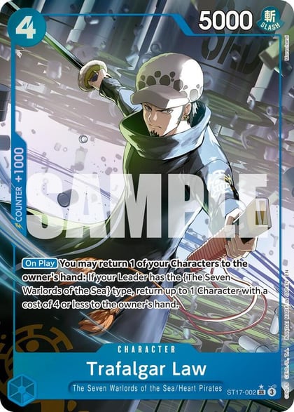 Trafalgar Law - ST17-002 (Alternate Art), Premium Booster -The Best- Vol. 2 ST17-002