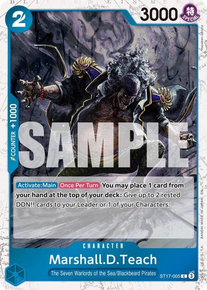Marshall.D.Teach - ST17-005 (Pirate Foil), Premium Booster -The Best- Vol. 2 ST17-005
