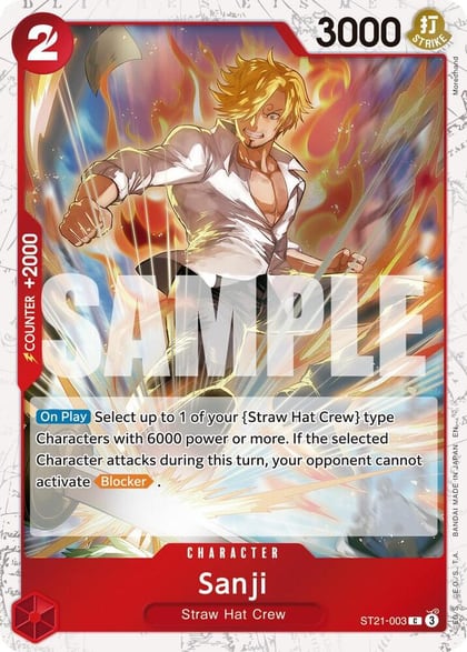 Sanji - ST21-003 (Pirate Foil), Premium Booster -The Best- Vol. 2 ST21-003