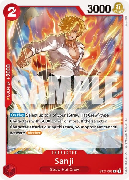 Sanji - ST21-003 (Reprint), Premium Booster -The Best- Vol. 2 ST21-003