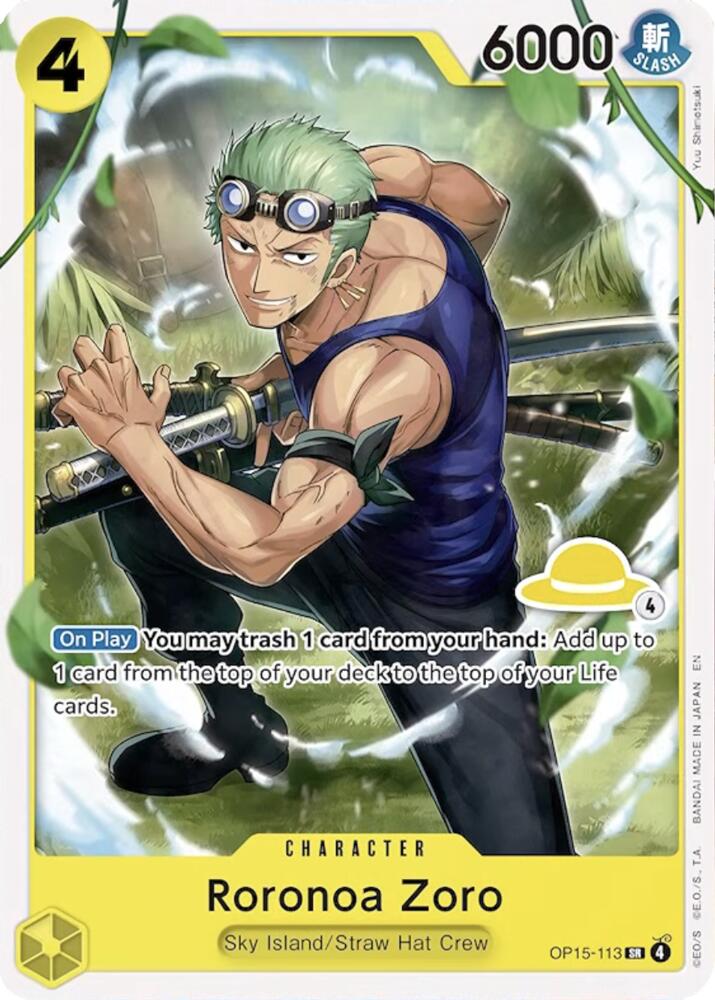 Roronoa Zoro (Luffy Deck), Set Sail Deck Set OP15-113