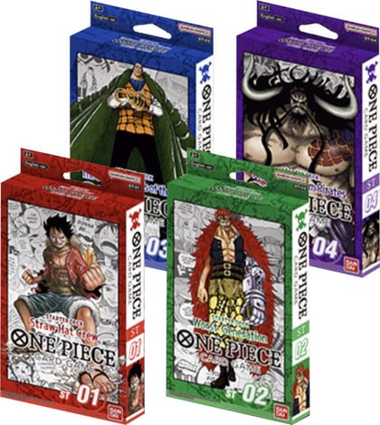 Starter Decks 1-4 [Set of 4], Starter Deck 1: Straw Hat Crew P288225